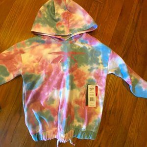 Reebok fleece tie dye hoodie
